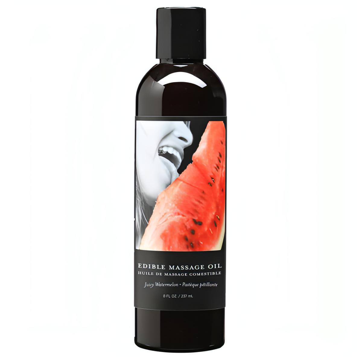 Edible Massage Oil - Juicy Watermelon Flavoured - 237 ml Bottle - Btantalized.com.au