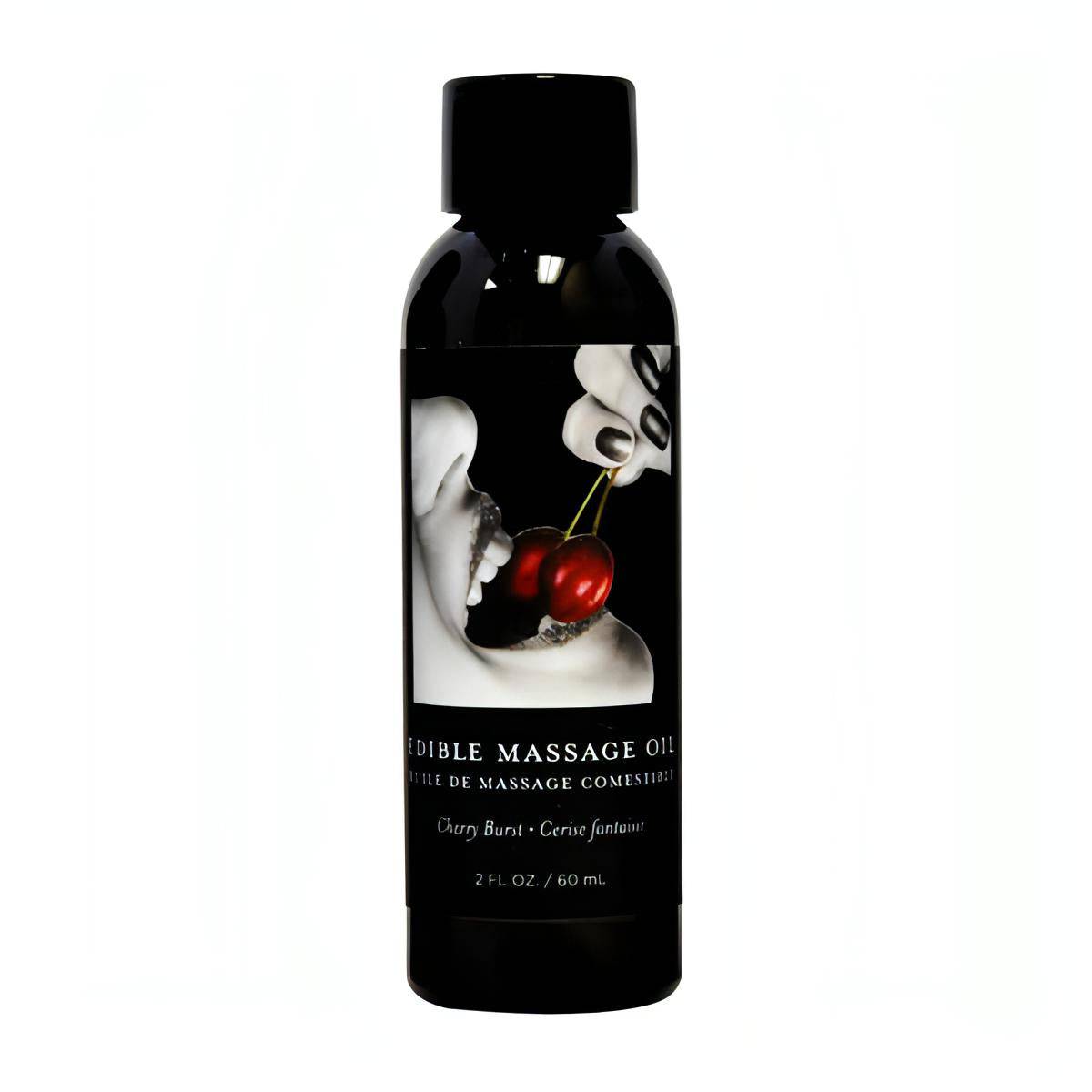 Edible Massage Oil - Cherry Burst Flavoured - 59 ml Bottle - Btantalized.com.au