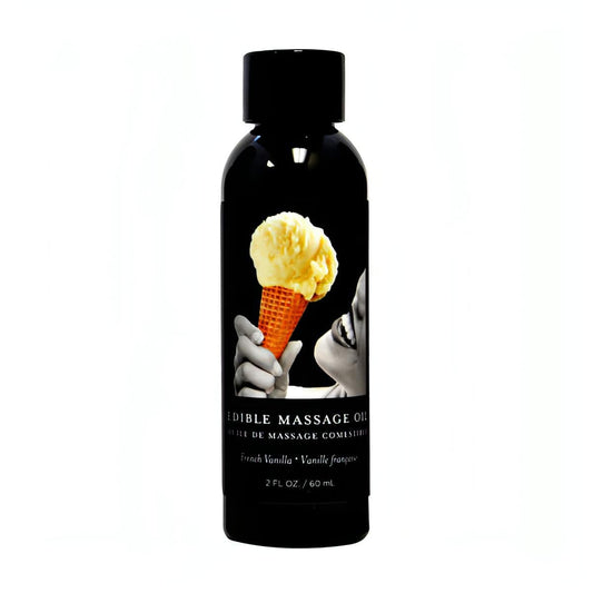 Edible Massage Oil - French Vanilla Flavoured - 59 ml Bottle - Btantalized.com.au
