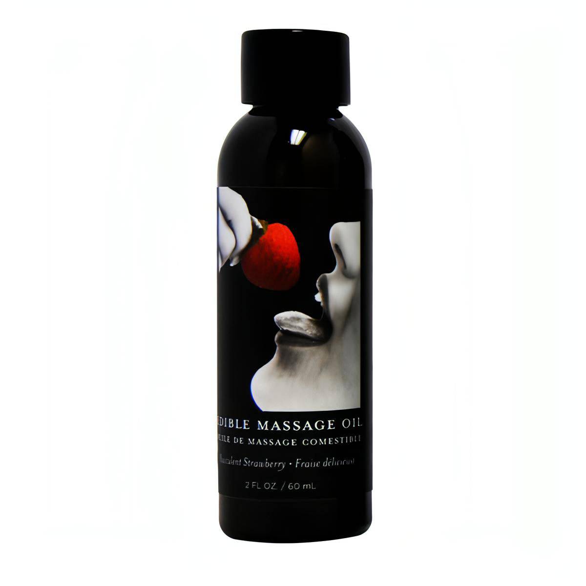 Edible Massage Oil - Succulent Strawberry Flavoured - 59 ml Bottle - Btantalized.com.au