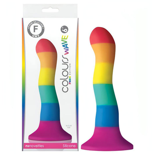 Colours Pride Edition - 6'' Wave - Rainbow 15.2 cm Dong - Btantalized.com.au