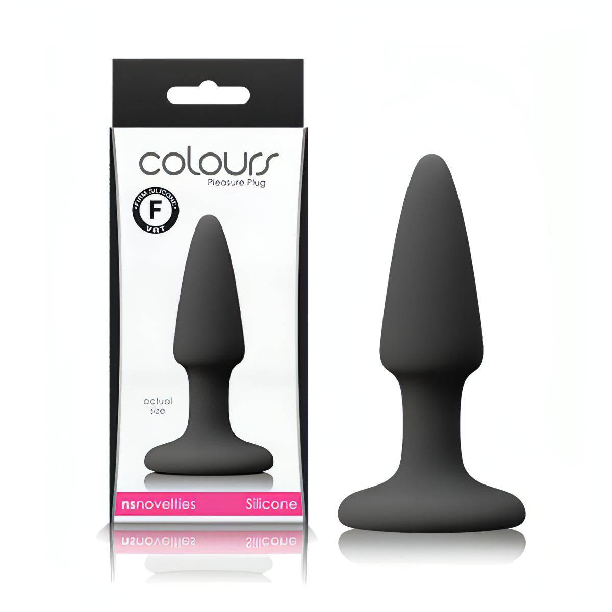 Colours Pleasures - Black Mini Butt Plug - Btantalized.com.au