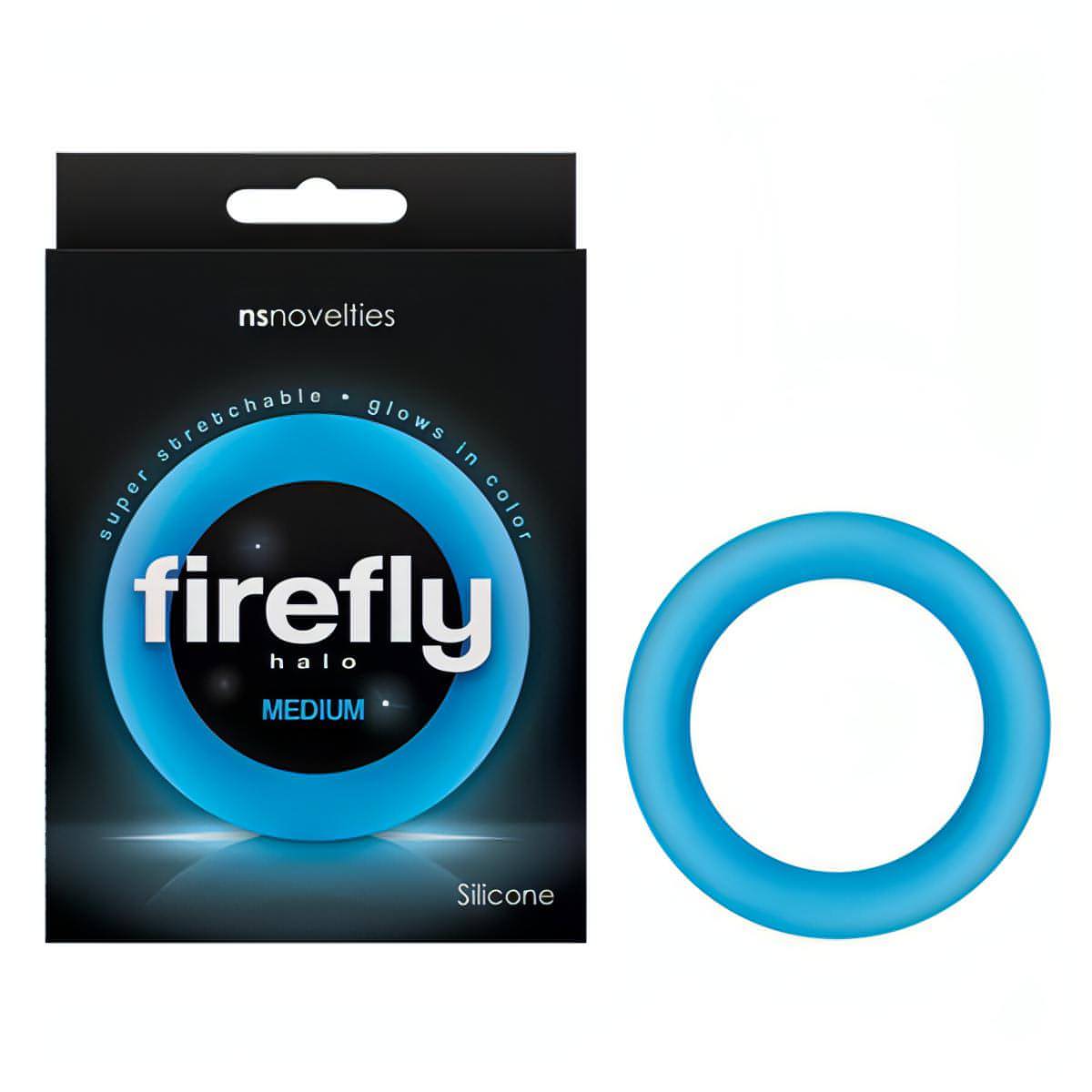 Firefly Halo - Glow In Dark  Medium 55 mm Cock Ring - Btantalized.com.au