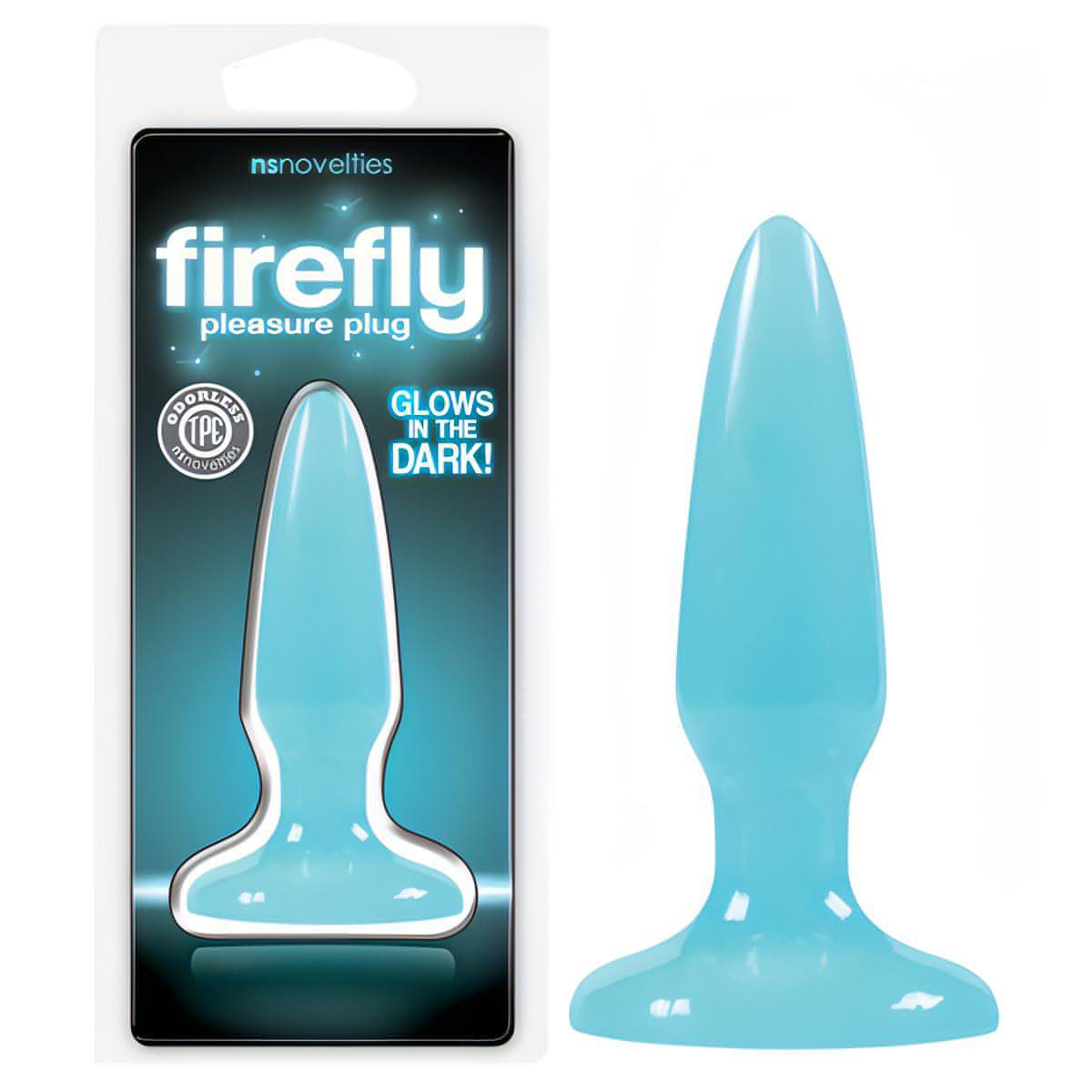 Firefly Pleasure Plug - Glow-in-the-Dark  8.1 cm (3.2'') Mini Butt Plug - Btantalized.com.au