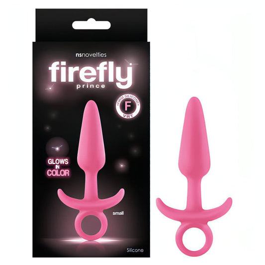 Firefly Prince - Glow-in-Dark  10.9 cm Small Butt Plug with Ring Bull - Btantalized.com.au