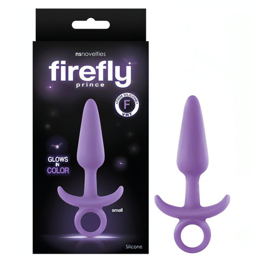 Firefly Prince - Glow-in-Dark  10.9 cm Small Butt Plug with Ring Bull - Btantalized.com.au