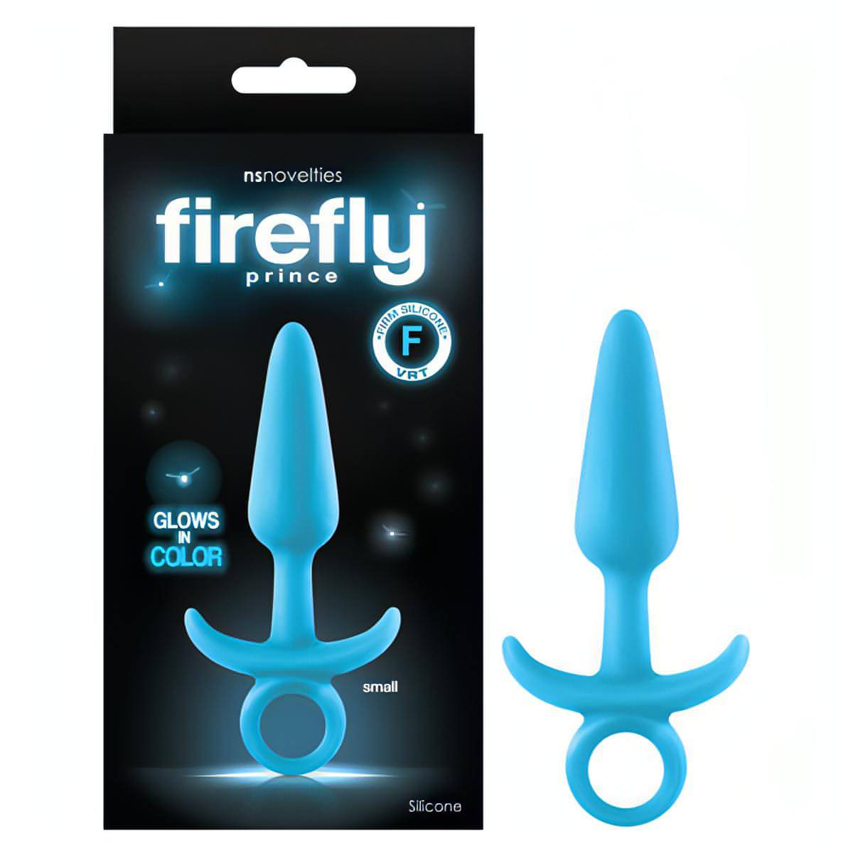 Firefly Prince - Glow-in-Dark  10.9 cm Small Butt Plug with Ring Bull - Btantalized.com.au