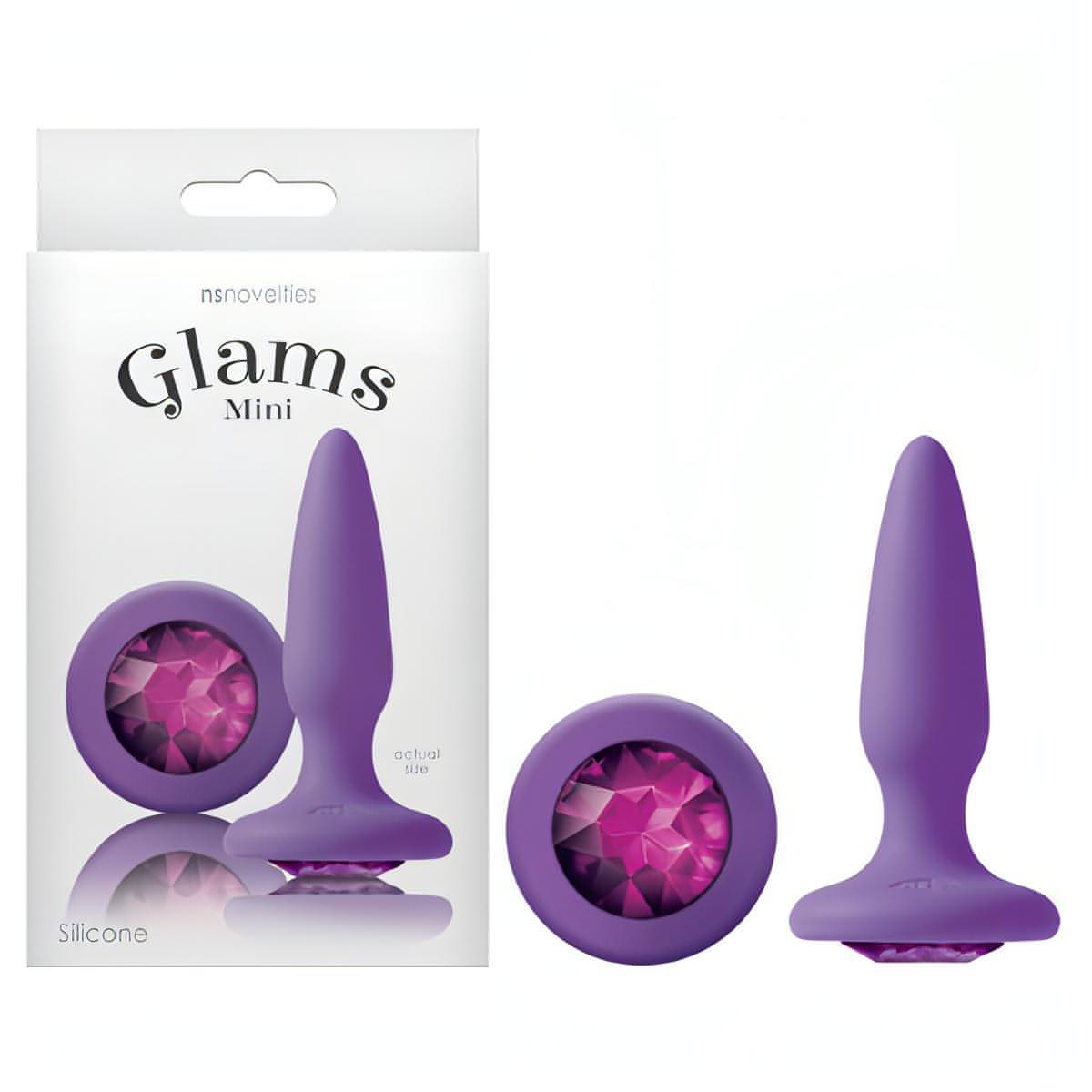Glams Mini -  8.4 cm (3.3'') Butt Plug with Sparkling Gem - Btantalized.com.au