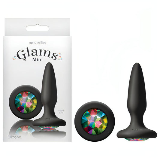 Glams Mini -  8.4 cm (3.3'') Butt Plug with Sparkling Gem - Btantalized.com.au