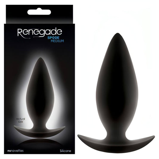 Renegade - Spades -  10 cm (4'') Medium Butt Plug - Btantalized.com.au