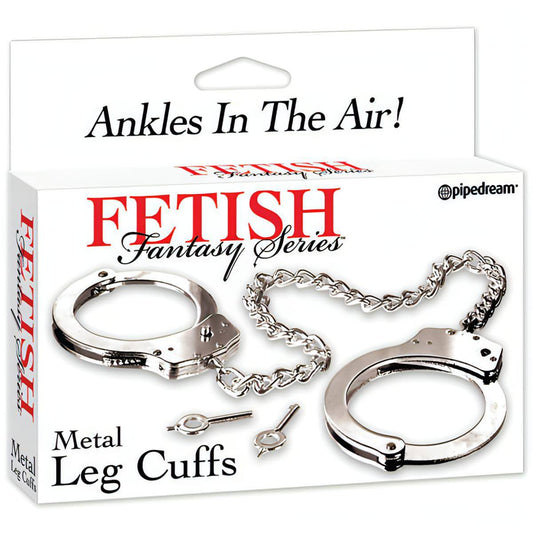 Fetish Fantasy Series Metal Leg Cuffs - Metal Restraints - Btantalized.com.au