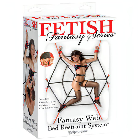 Fetish Fantasy Series Fantasy Web - Bed Restraint System - Btantalized.com.au
