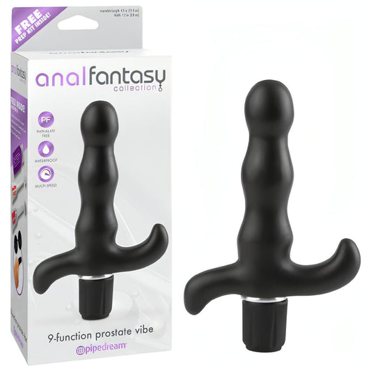 Anal Fantasy Collection 9-function Prostate Vibe -  11.4 cm (4.5'') Vibrating Prostate Massager - Btantalized.com.au