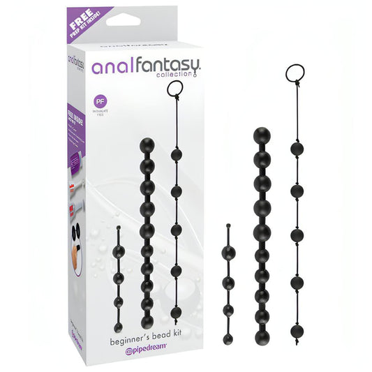 Anal Fantasy Collection Beginner's Bead Kit -  Anal Beads - Set of 3 Cords - Btantalized.com.au