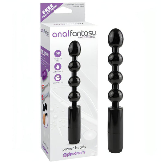 Anal Fantasy Collection Power Beads -  12 cm (4.75'') Vibrating Anal Cord - Btantalized.com.au