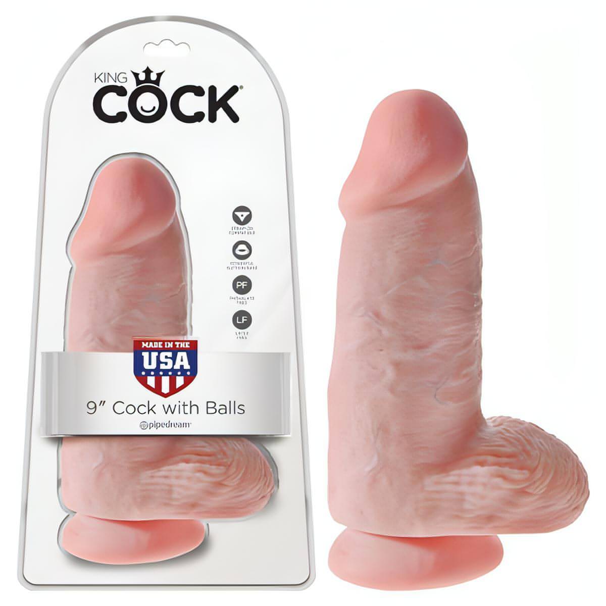 King Cock Chubby -  22.9 cm (9'') Dong - Btantalized.com.au