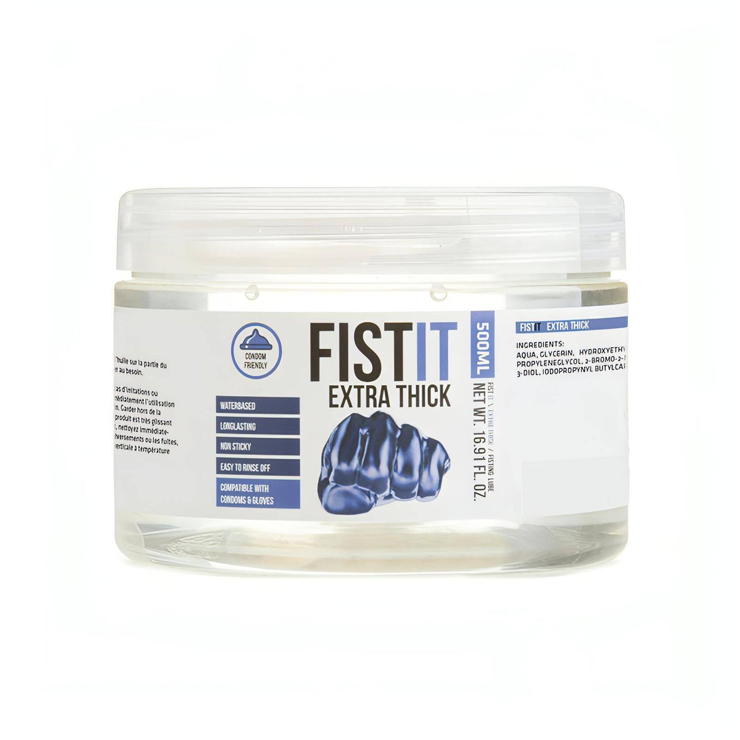 Pharmquests Fist-It Extra Thick - Thick Water Based Lubricant - 500 ml Tub - Btantalized.com.au