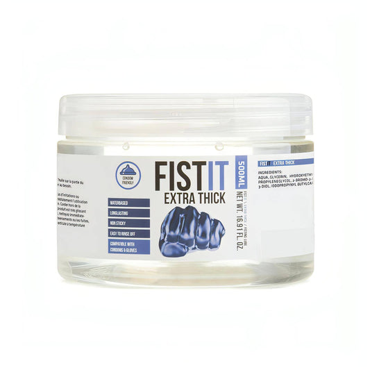 Pharmquests Fist-It Extra Thick - Thick Water Based Lubricant - 500 ml Tub - Btantalized.com.au