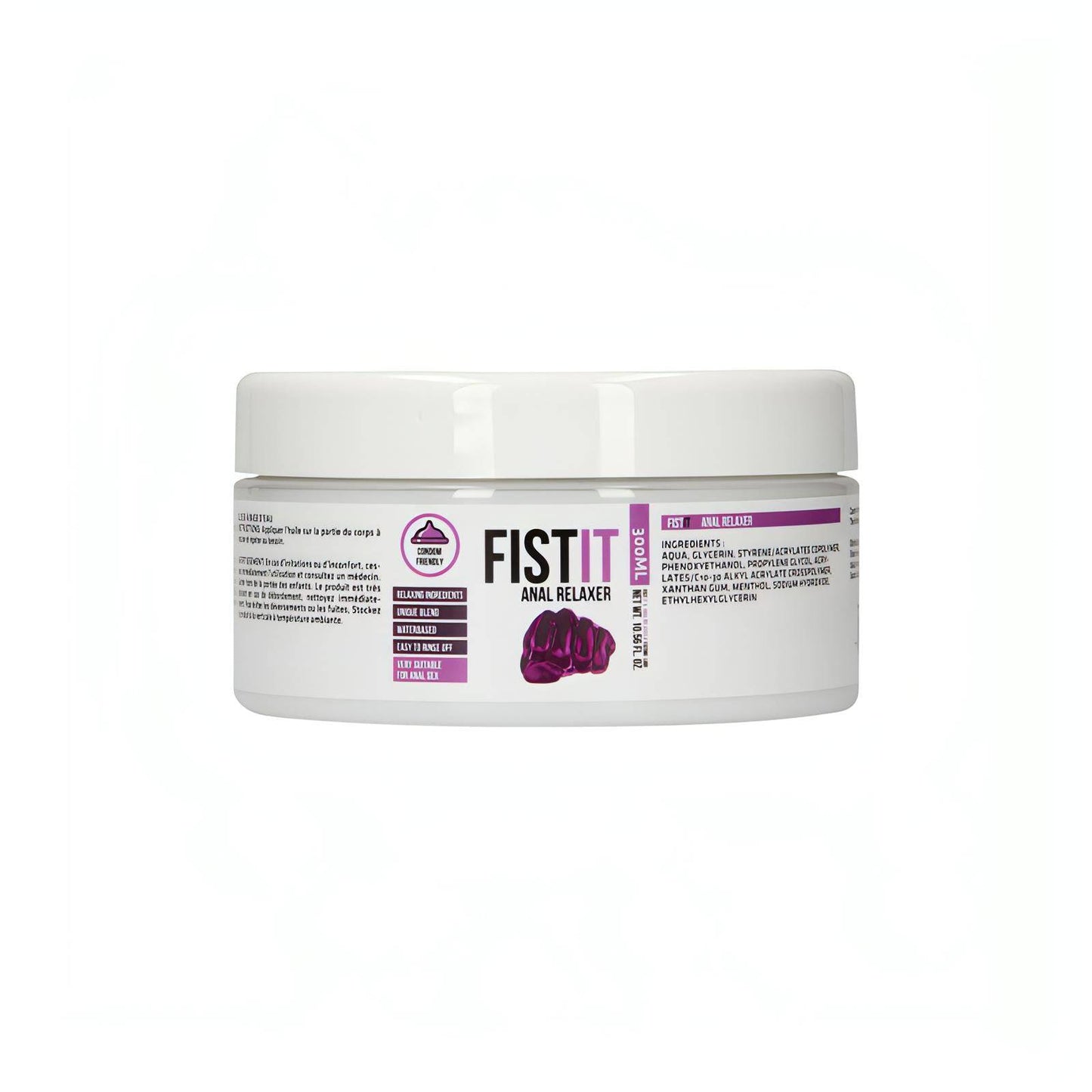 PHARMQUESTS Fist-It Anal Relaxer - 300ml - Water Based Relaxing Lubricant - 300 ml Tub - Btantalized.com.au