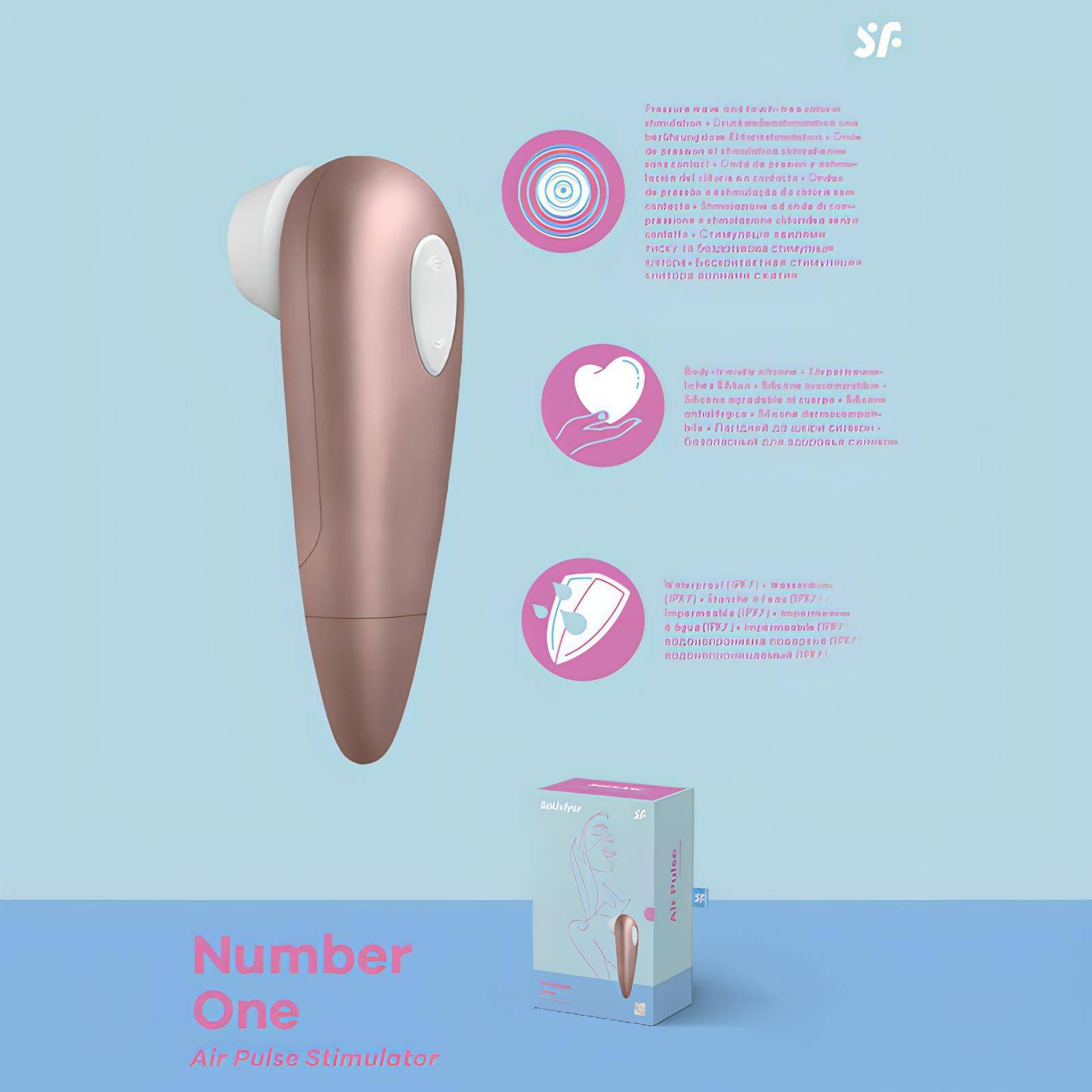 Satisfyer Number 1 -  Touch-Free Clitoral Stimulator - Btantalized.com.au