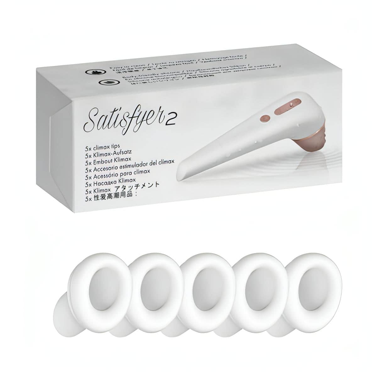 Satiyfyer 2 Climax Heads - 5 Replacement Silicone Heads for Satisfyer 2 - Btantalized.com.au