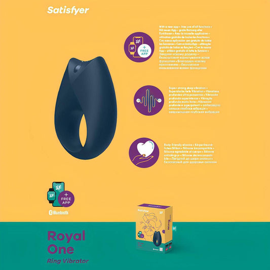 Satisfyer Royal One - App Controlled Vibrating Cock Ring - Btantalized.com.au