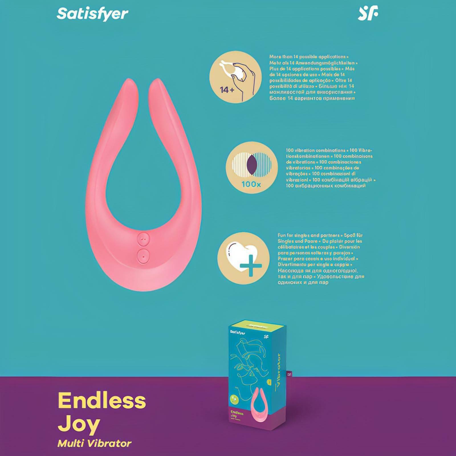 Satisfyer Endless Joy -  USB Rechargeable Couples Stimulator - Btantalized.com.au