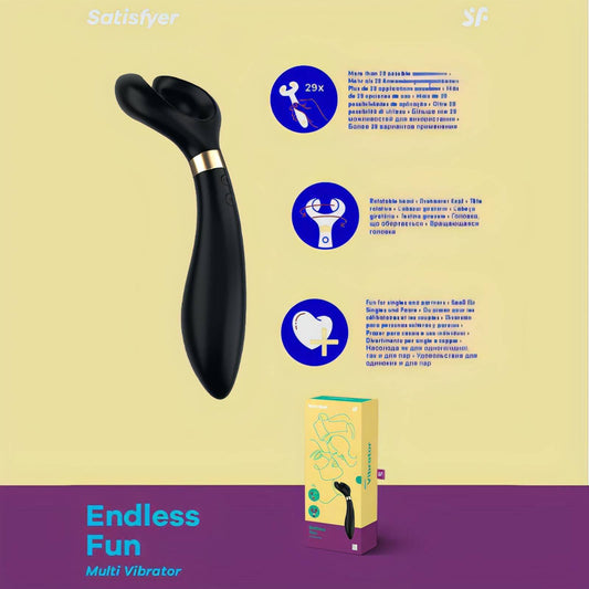 Satisfyer Endless Fun -  23.5 cm USB Rechargeable Stimulator - Btantalized.com.au