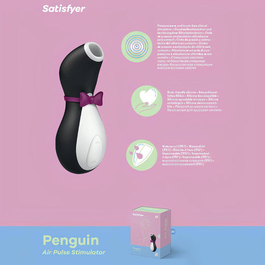Satisfyer Penguin - Touch-Free USB-Rechargeable Clitoral Stimulator - Btantalized.com.au
