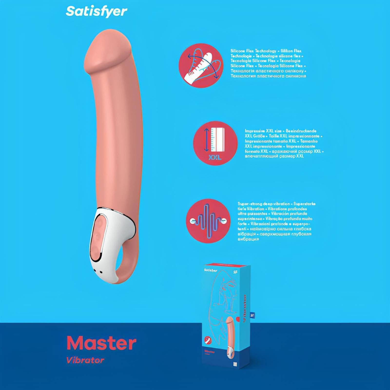 Satisfyer Vibes - Master -  17 cm USB Rechargeable Vibrator - Btantalized.com.au