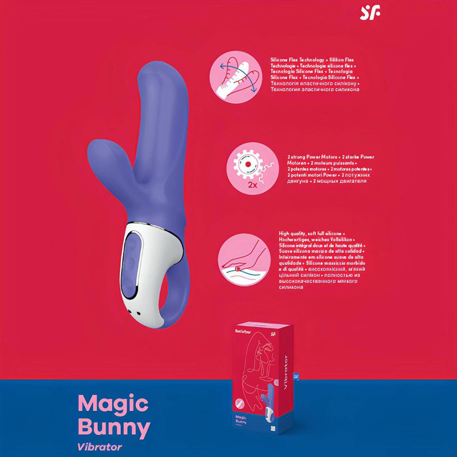 Satisfyer Vibes - Magic Bunny -  USB Rechargeable Rabbit Vibrator - Btantalized.com.au