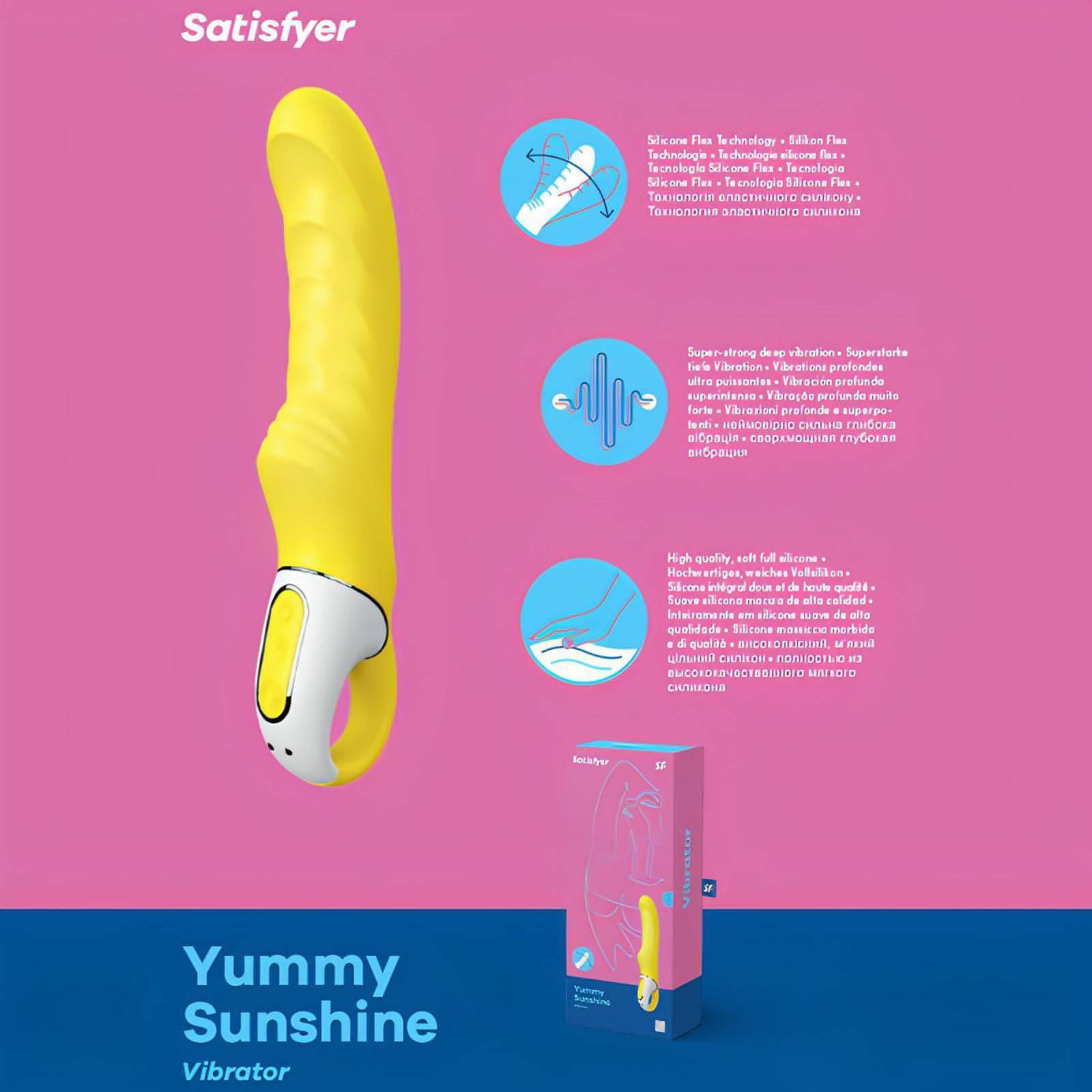 Satisfyer Vibes - Yummy Sunshine -  USB Rechargeable Vibrator - Btantalized.com.au