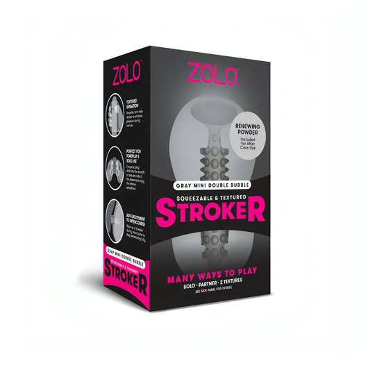 Zolo Grey Mini Double Bubble Stroker - Grey Stroker Sleeve - Btantalized.com.au