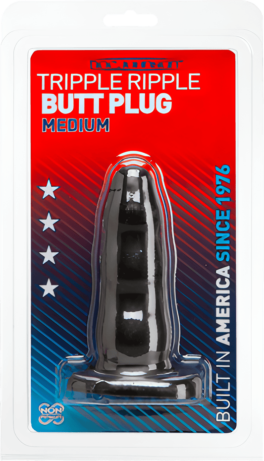 Triple Ripple Butt Plug - Medium - Btantalized.com.au