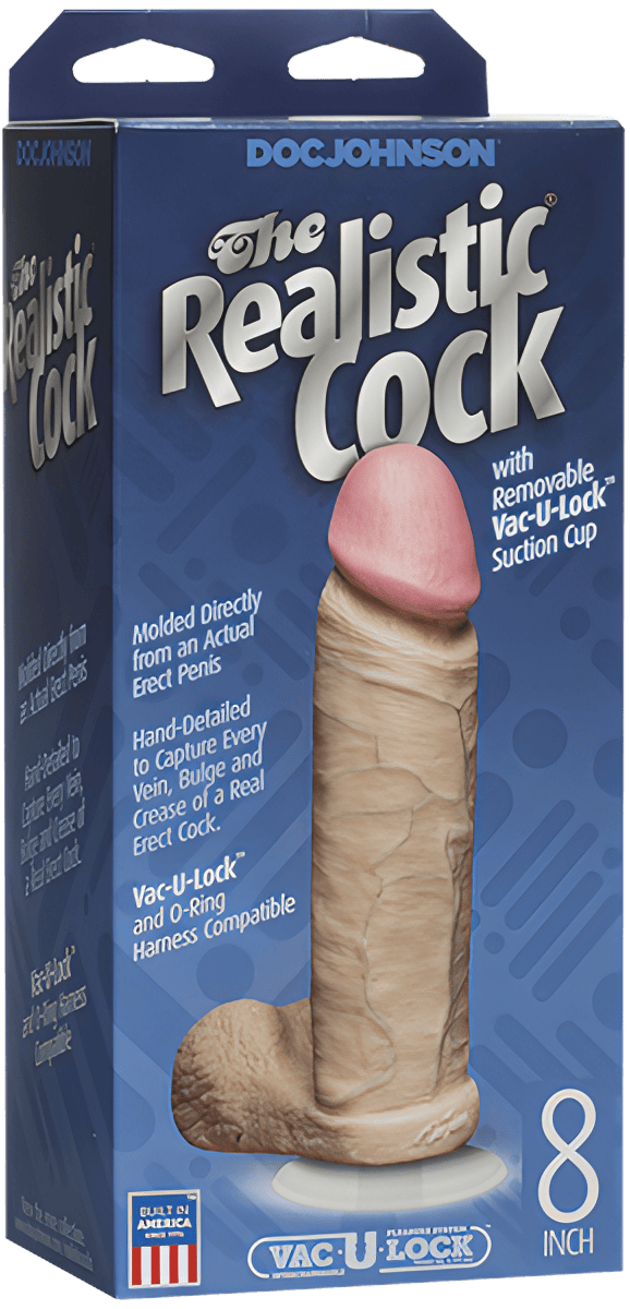 Cock 8" With Removable Vac-U-Lock Suction Cup - Btantalized.com.au