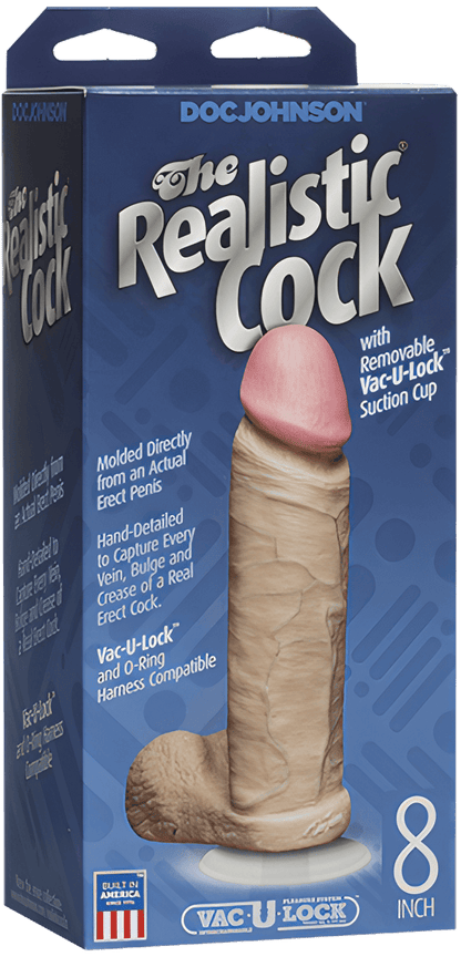 Cock 8" With Removable Vac-U-Lock Suction Cup - Btantalized.com.au