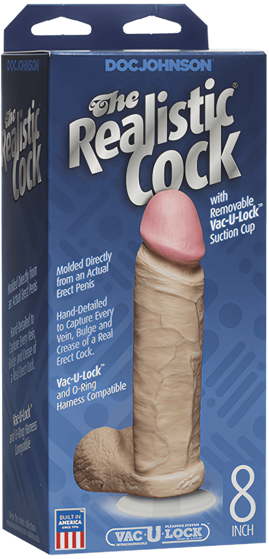 Cock 8" With Removable Vac-U-Lock Suction Cup - Btantalized.com.au