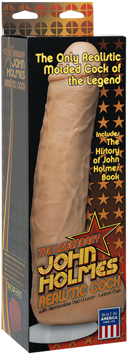 John Holmes Realistic Cock With Removable Vac-U-Lock Suction Cup - Btantalized.com.au