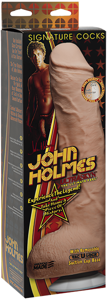 John Holmes ULTRASKYN Realistic Cock W/ Removable Vac-U-Lock Suction Cup - Btantalized.com.au