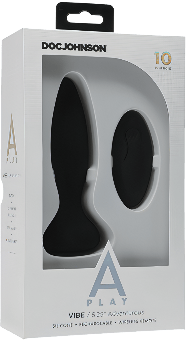 Vibe - Adventurous - Rechargeable Silicone Anal Plug With Remote - Btantalized.com.au