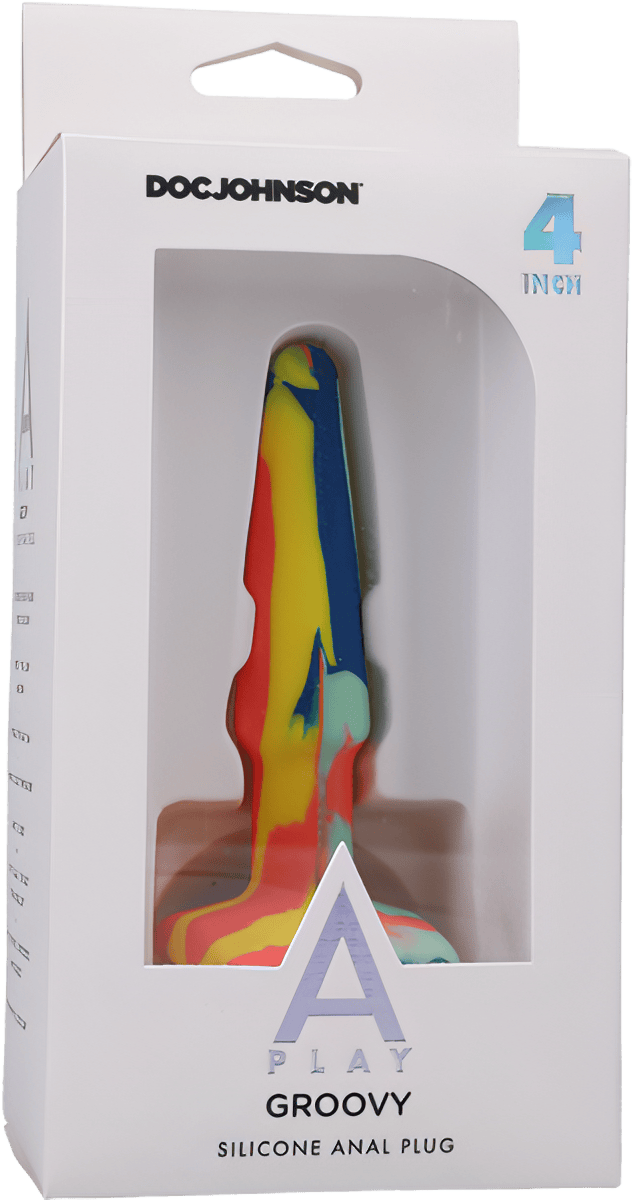 Groovy - Silicone Anal Plug - 4 Inch - Sunrise - Btantalized.com.au