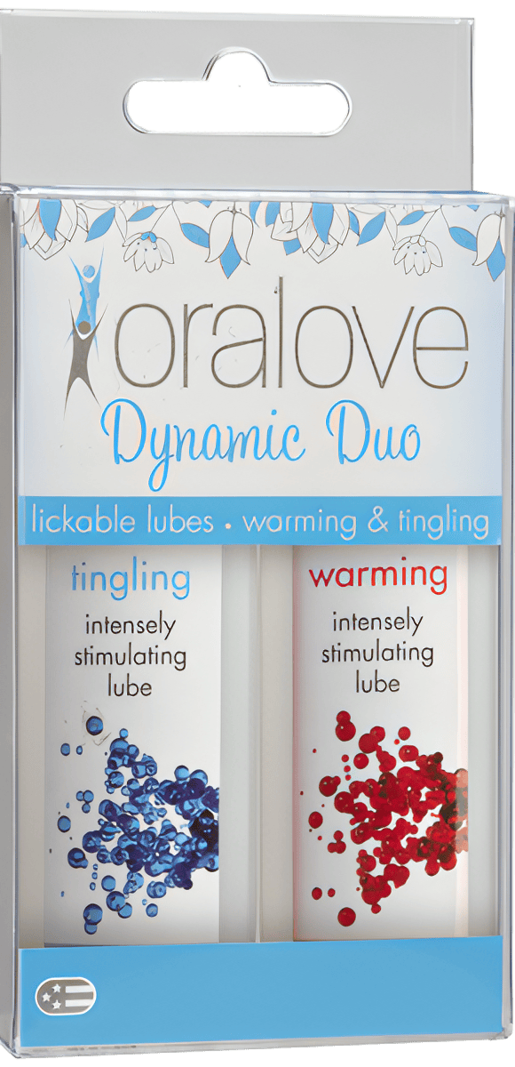 Oralove Dynamic Duo Lickable Lubes - Warming &amp; Tingling - Btantalized.com.au