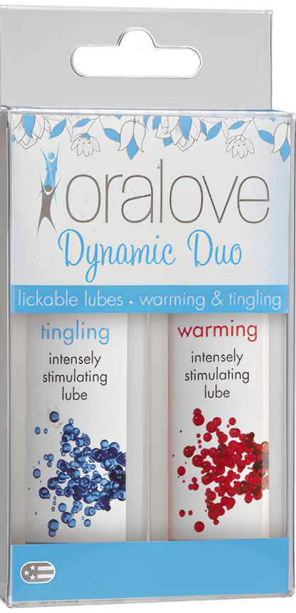 Oralove Dynamic Duo Lickable Lubes - Warming &amp; Tingling - Btantalized.com.au