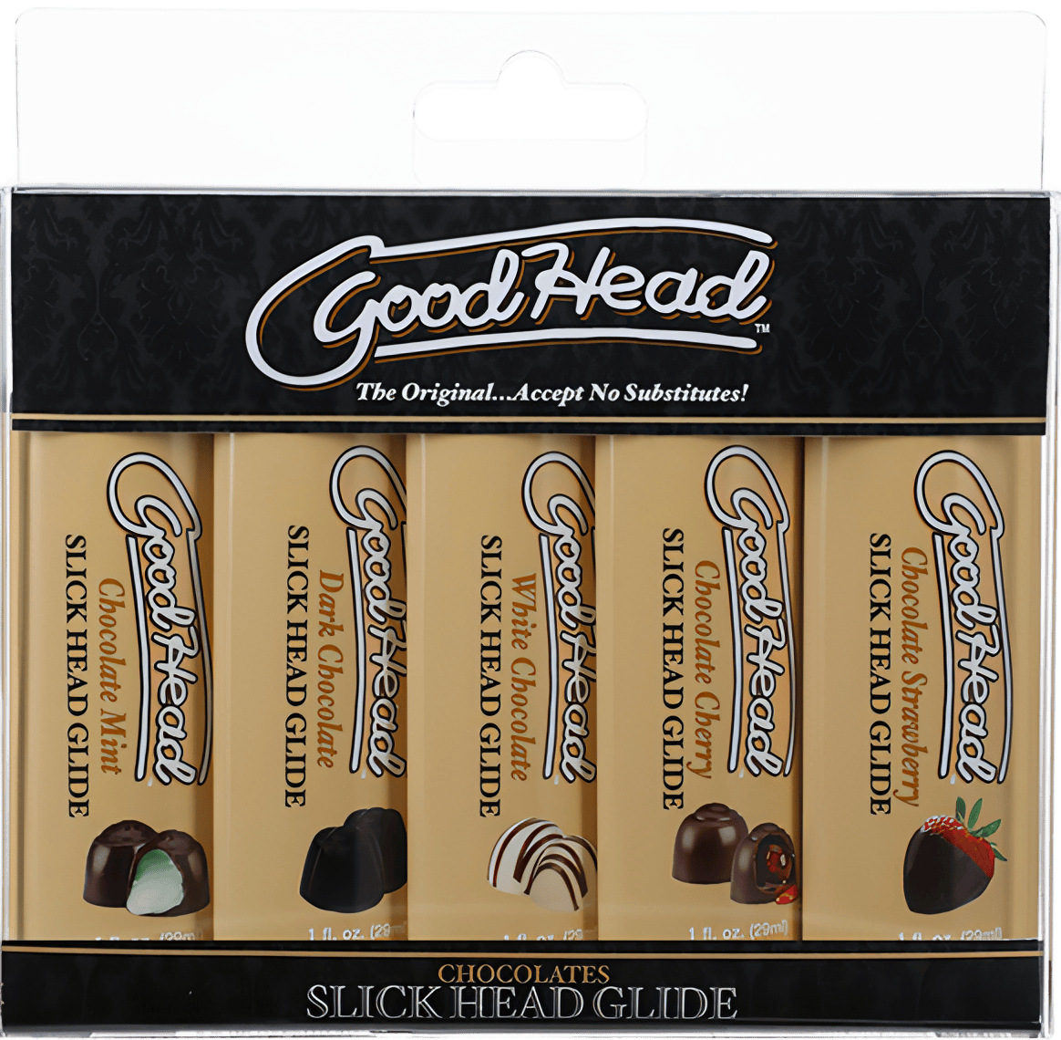 Slick Head Glide Chocolates - 5 Pack - Btantalized.com.au