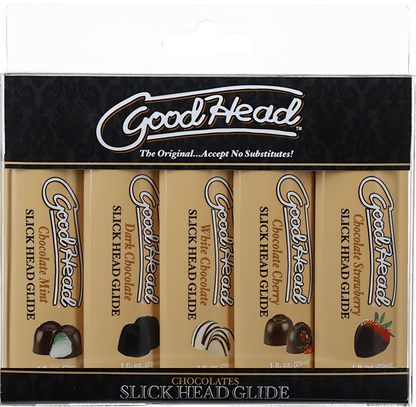 Slick Head Glide Chocolates - 5 Pack - Btantalized.com.au