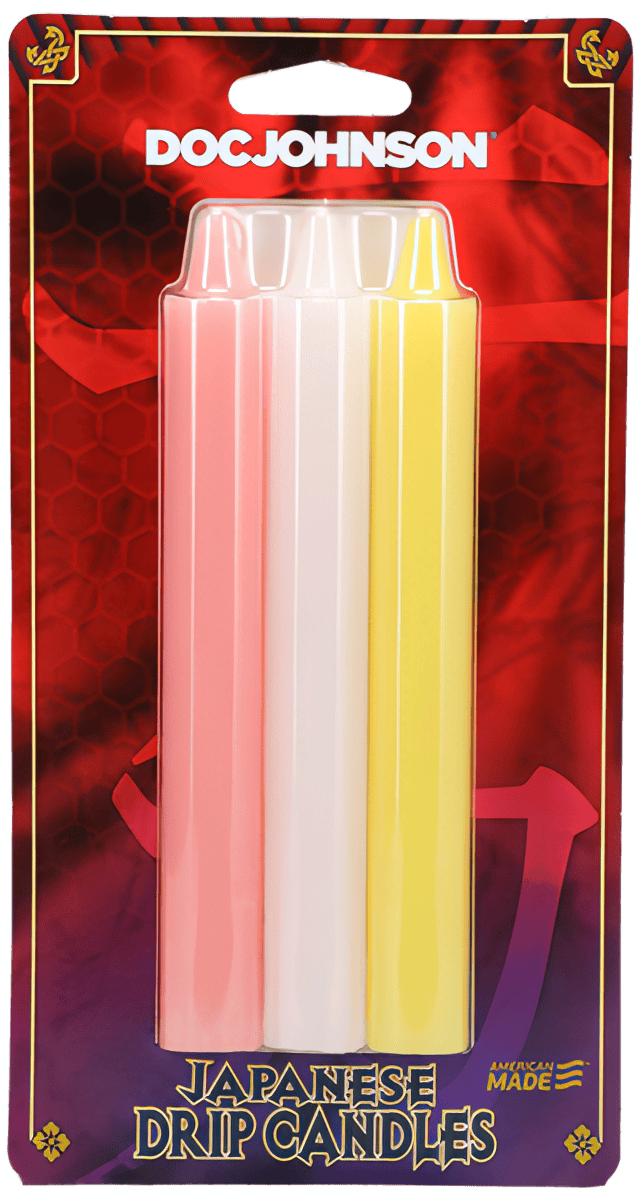 Japanese Drip Candles - 3 Pack - Pink, White, Yellow - Btantalized.com.au