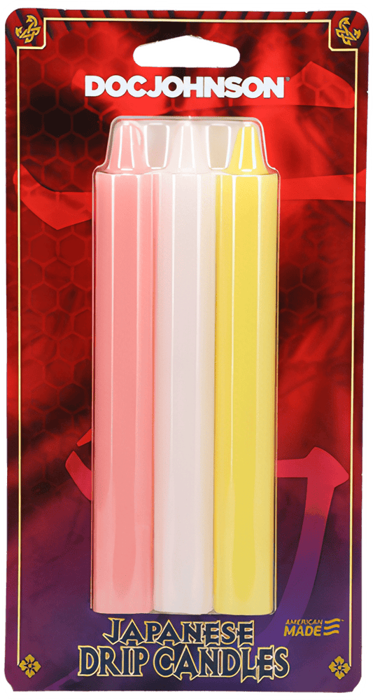Japanese Drip Candles - 3 Pack - Pink, White, Yellow - Btantalized.com.au