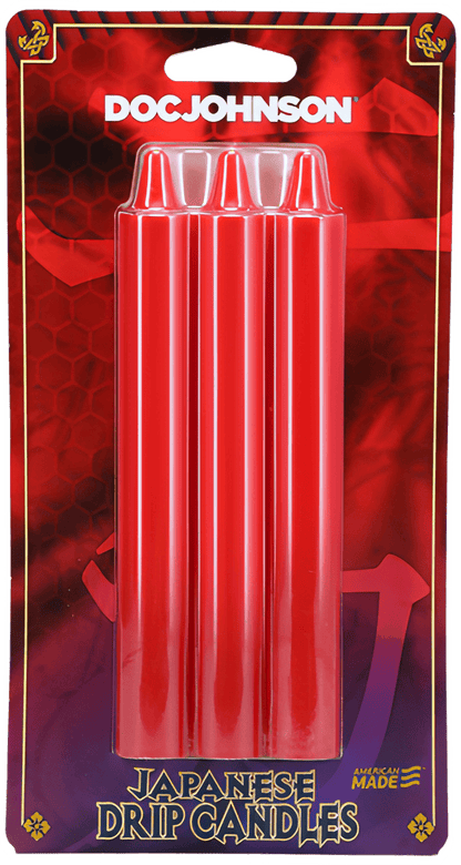 Japanese Drip Candles - 3 Pack - Red - Btantalized.com.au