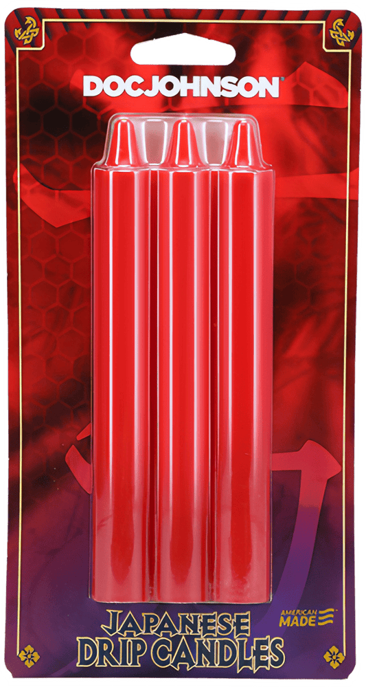 Japanese Drip Candles - 3 Pack - Red - Btantalized.com.au