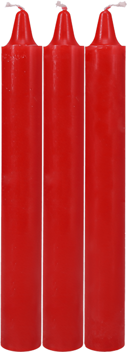 Japanese Drip Candles - 3 Pack - Red - Btantalized.com.au